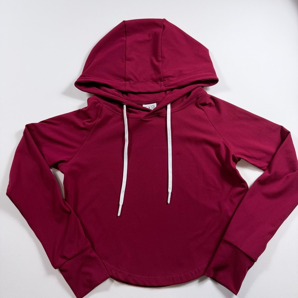 CVG Constantly Varied Gear Burgundy/Wine Performance Cream Of The Crop Hoodie XS